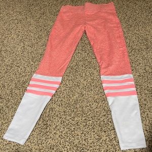 Bombshell Coral Color leggings